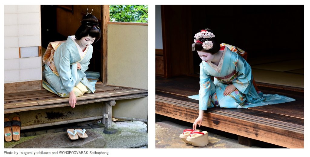 Sự khác biệt về đôi guốc geisha và maiko